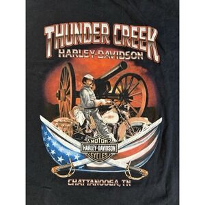 Harley-Davidson T-Shirt 2XL Thunder Creek Chattanooga TN 2007 Legendary Wings